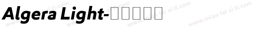 Algera Light字体转换